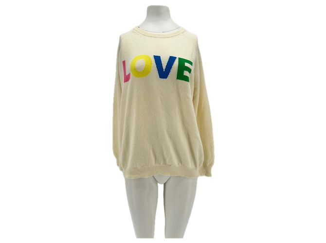 Autre Marque Pullover aus weißer Kaschmirwolle 