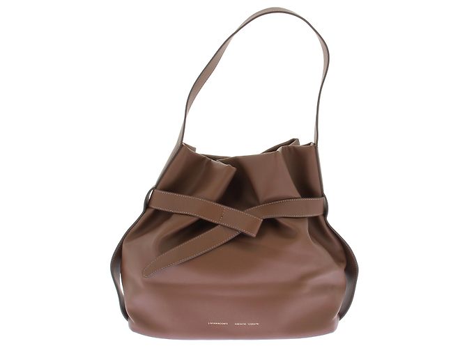 Autre Marque Borsa a secchiello SECCHIELLO in pelle marrone LIVIANA CONTI