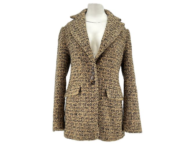 Autre Marque ADOORE Tweed-Blazer Beige