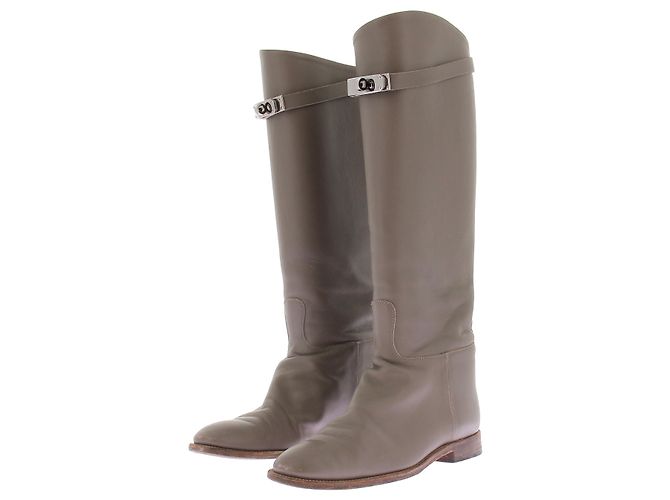 Hermès Botas topo "Jumping" Gris