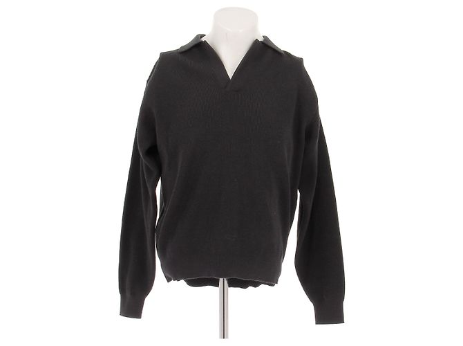 Autre Marque UNITED ARROWS Dunkelgrauer V-Ausschnitt Wollmischung Pullover M