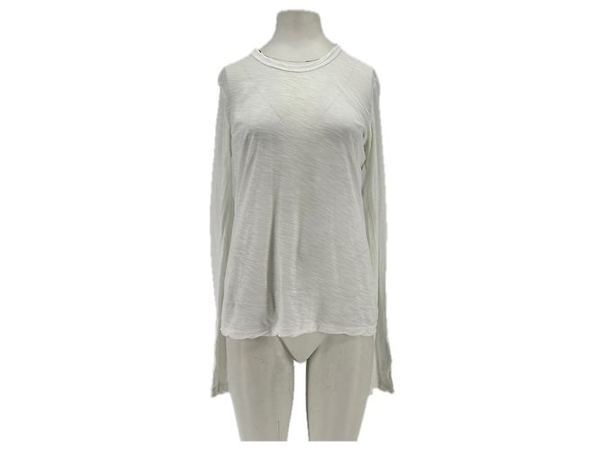 Autre Marque T-shirt bianco a maniche lunghe JAMES PERSE