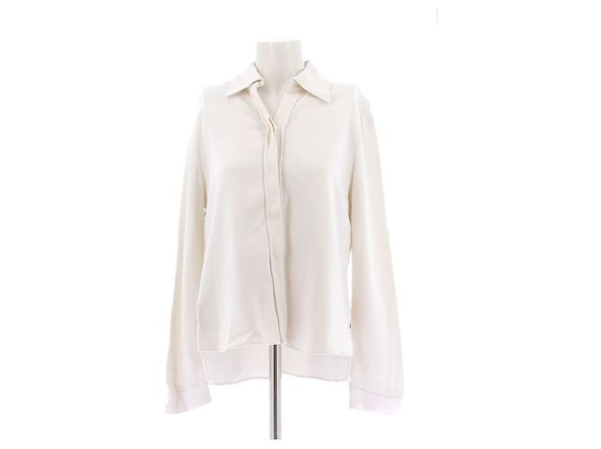 Camicia Giorgio Armani Bianca in Viscosa Bianco
