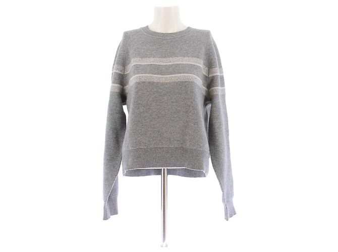 Christian Dior Wendepullover aus grauem Kaschmir