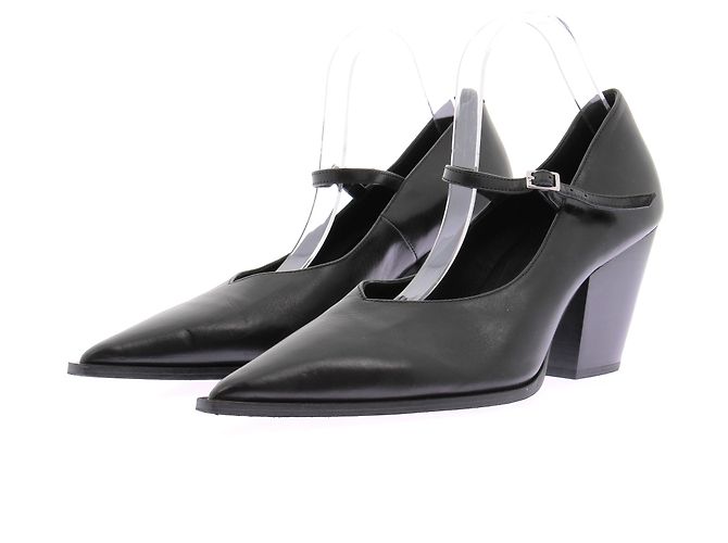 Cos Black Leather Pointed Toe Pumps