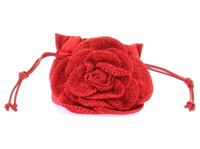 Magda Butrym Sac à main en crochet rouge