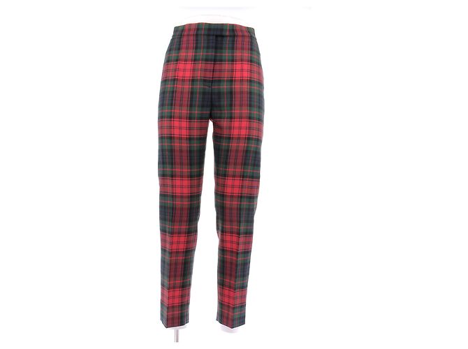Burberry Rot karierter Wollhose