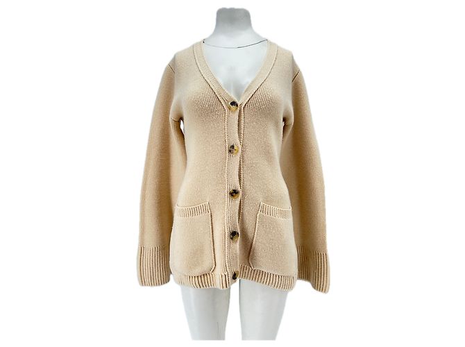 Khaite Cremefarbener Cashmere-Cardigan Beige