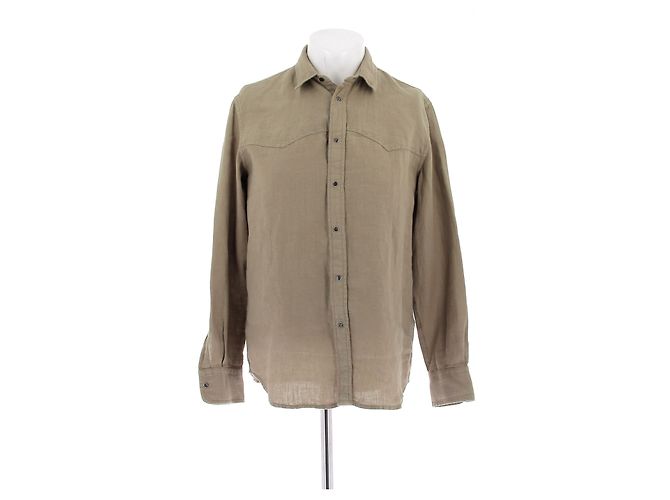 Diesel Leinenhemd Khaki