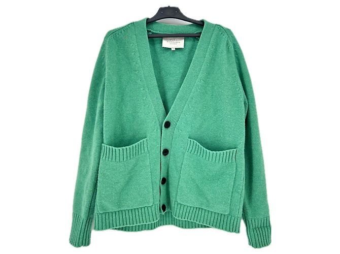 Studio Nicholson Grüner Wollcardigan