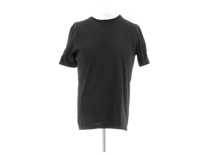 Camiseta preta de algodão The Row Preto