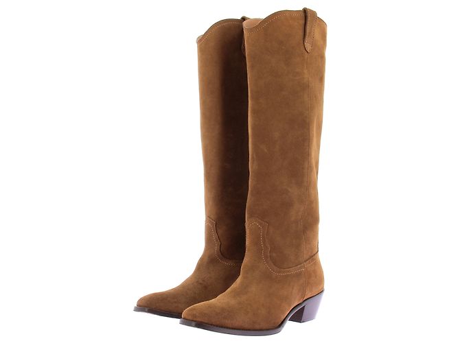 Vanessa Bruno Stiefeletten aus Wildleder Camel Kamel