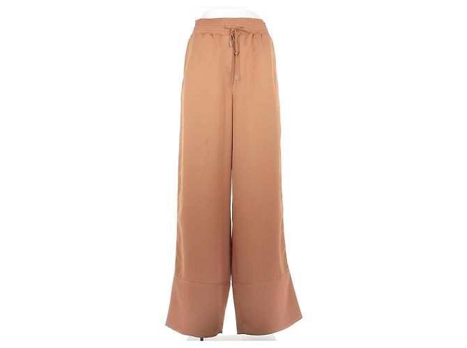 Off White Satinhose Orange