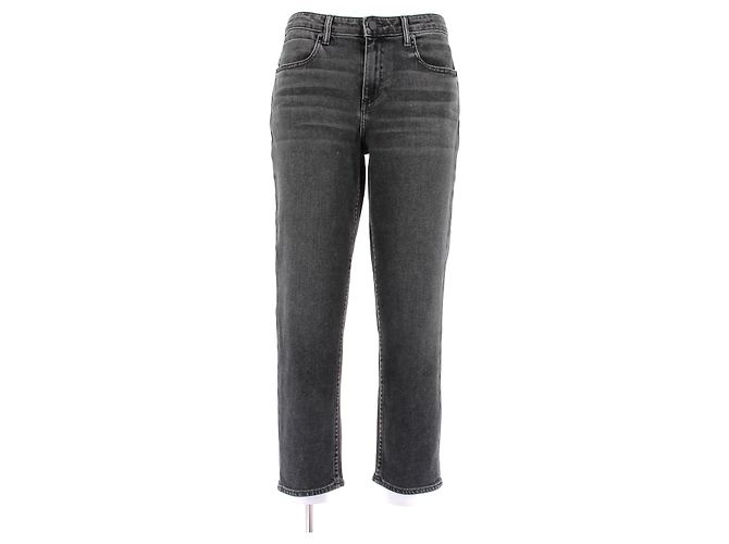 Vaqueros Alexander Wang Ride grises de algodón 