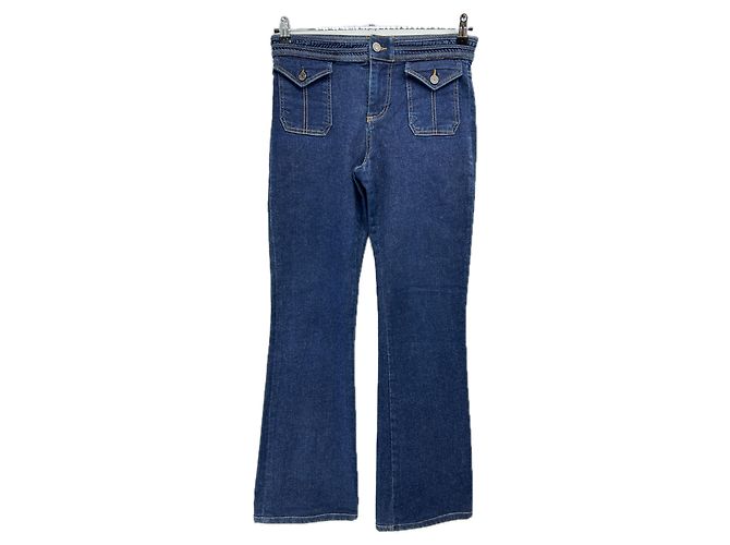 Vaqueros denim crudo Vanessa Bruno azul algodón talla 38