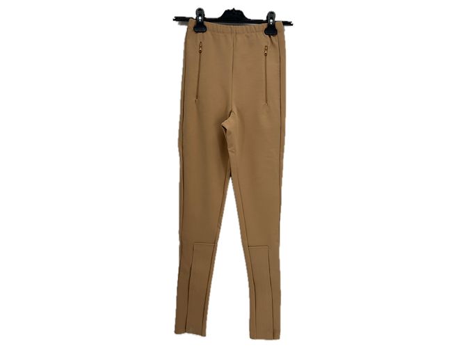 Autre Marque Wardrobe NYC Slim Hose Camel Viscose Kamel