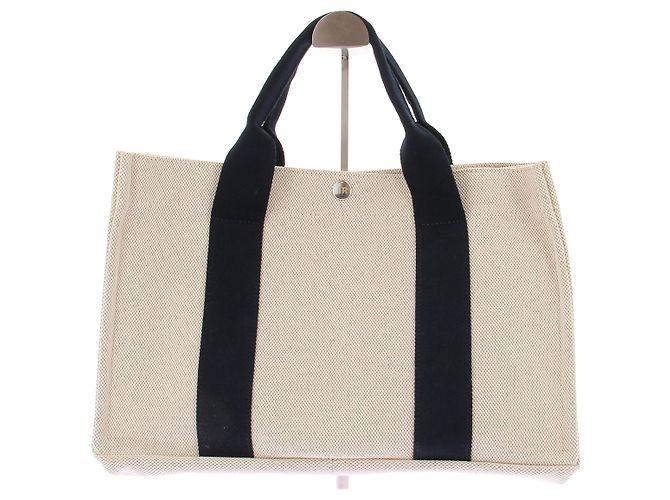 Autre Marque Bolsa tote FRANCOIS RENIER em algodão acolchoado bege