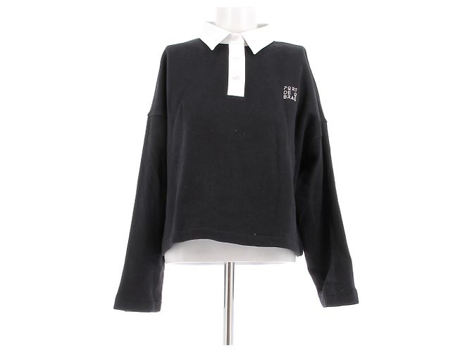Autre Marque Polo a maniche lunghe blu scuro PORT DE BRAS Blu navy