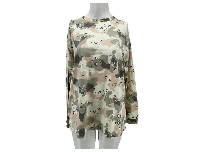 Autre Marque Camiseta de manga larga de camuflaje Verde