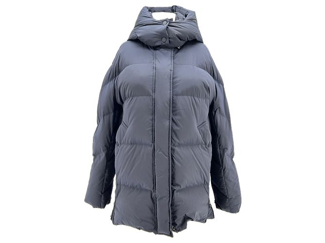 Jaqueta acolchoada com capuz Woolrich azul marinho