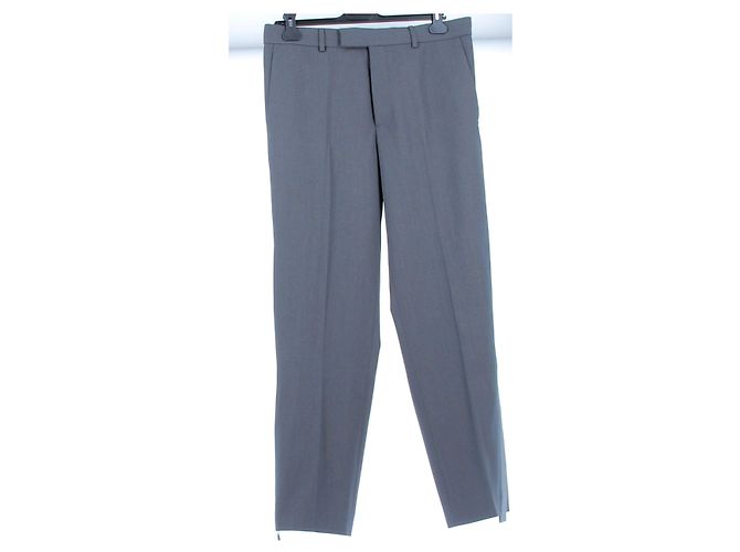 Dior Blue Wool Pants Size 48