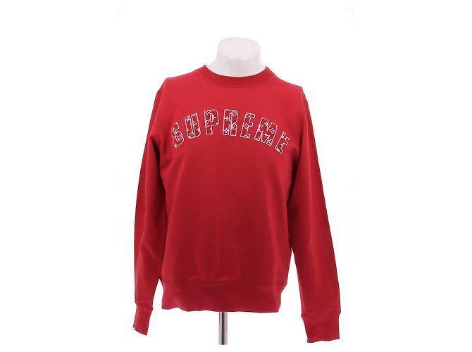 Louis Vuitton x Supreme Sweatshirt Rot M