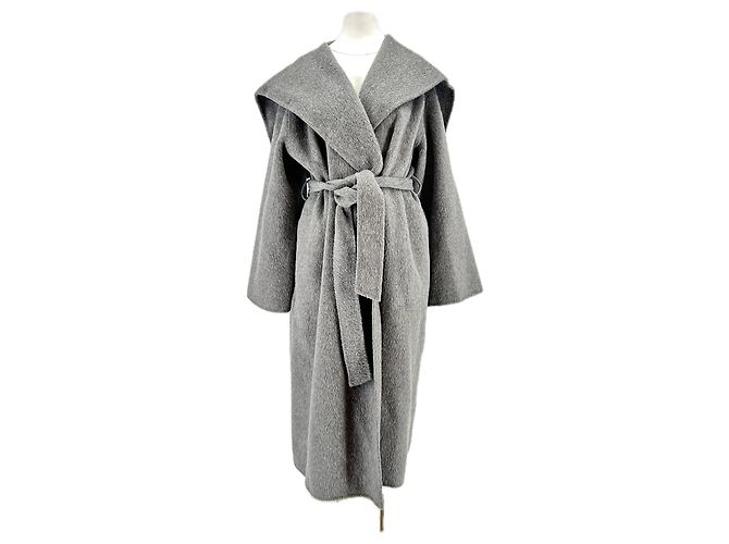 Autre Marque PAPER MOON Grey Wool Trench Coat