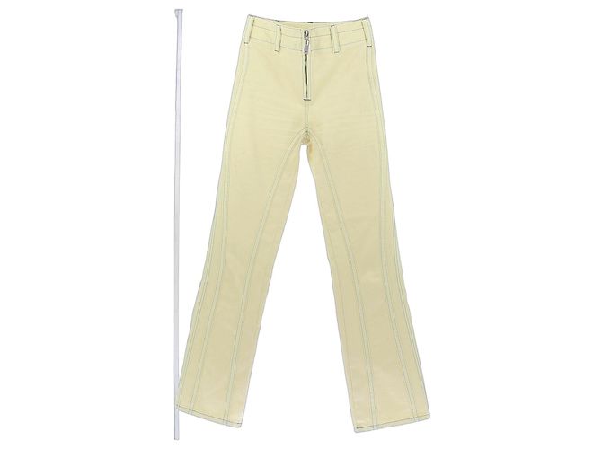 Jeans Louis Vuitton Amarillos de Algodón