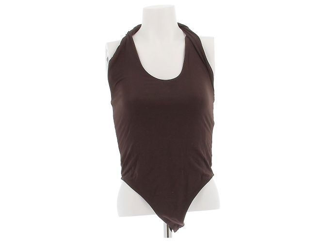 Autre Marque Body WITCHERY marrom de viscose XS