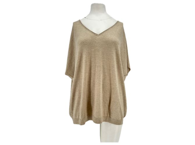 Vince Top de cashmere bege