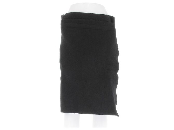 Saia de lã preta Phoebe Philo Preto