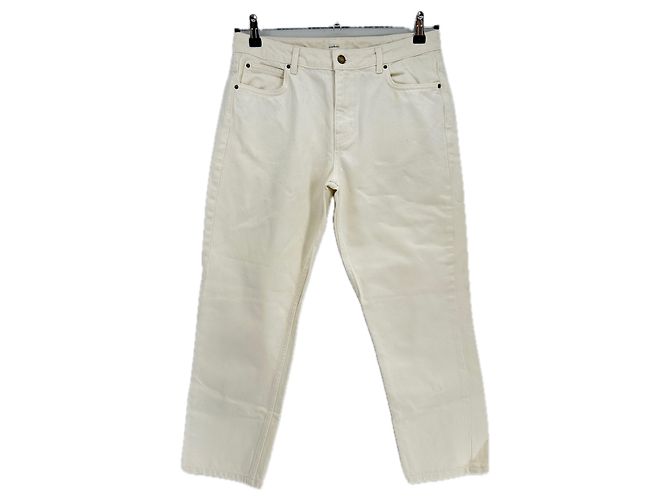 Jeans Ba&Sh bianchi in cotone Bianco