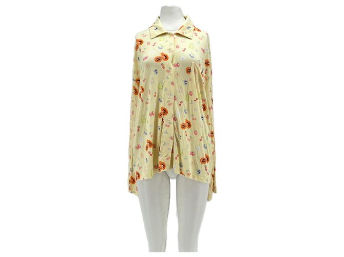 Autre Marque Camicia gialla con stampa Giallo