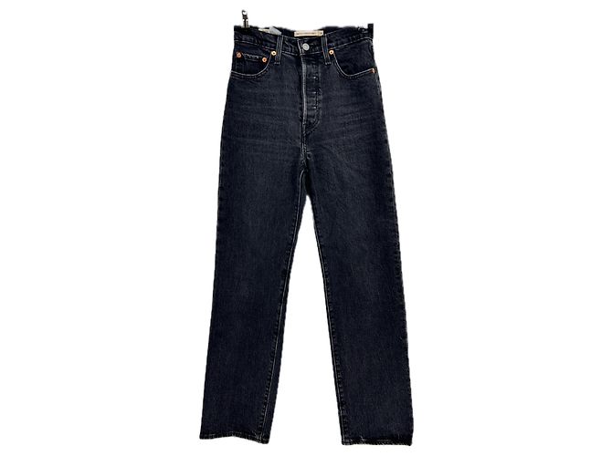 Levi's Jean noir "Ribcage Straight Ankle" Black