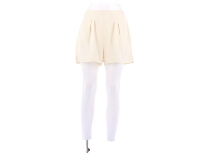 Shorts de algodão creme Eres S Bege