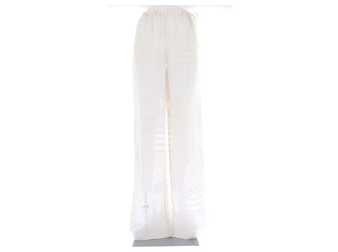 Fendi weiße Hose aus Viskose