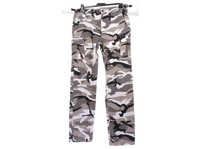 Balenciaga Grau camouflierte Hose