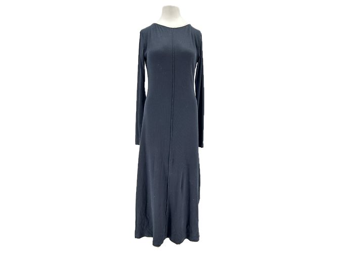 Autre Marque Robe longue noire à manches longues 440ME