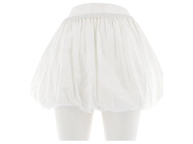 Autre Marque Gonna corta bianca in cotone SWF Bianco