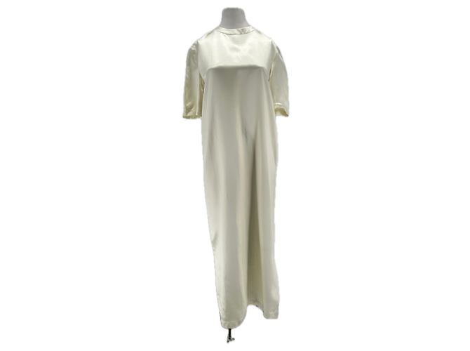 Autre Marque Vestido maxi de seda Tuga beige LOULOU STUDIO
