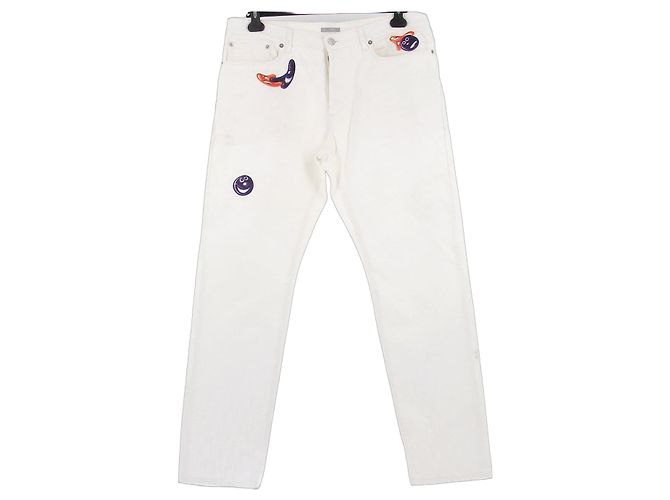 Vaqueros Dior blancos de algodón