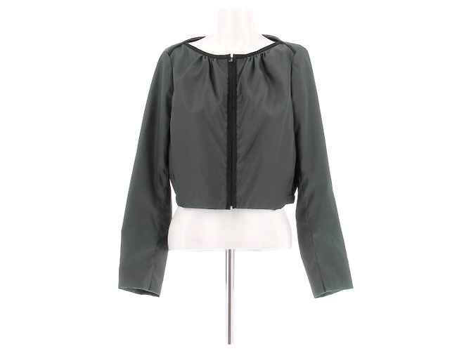 Prada Nylonjacke kurz grün Größe 40