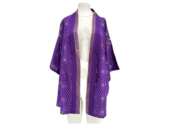 Autre Marque Giacca in seta viola Porpora