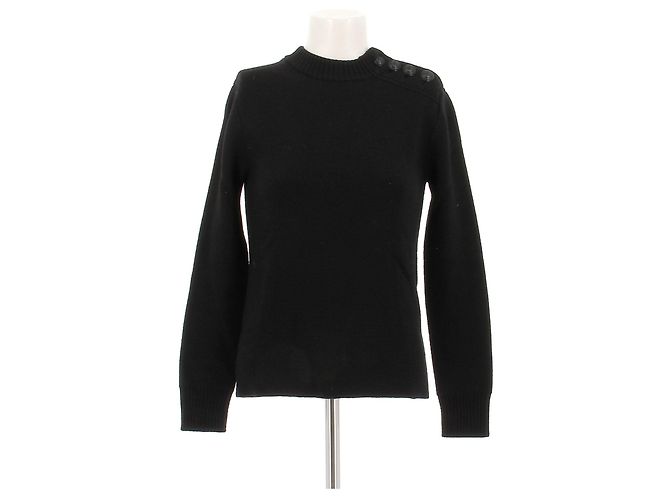 Paco Rabanne Wollpullover Schwarz XS