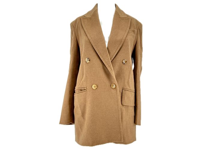 Blazer Max Mara de pelo de camello camel