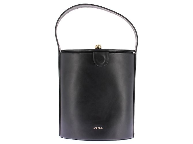 Autre Marque Borsa Secchiello in pelle "Cini" Nero