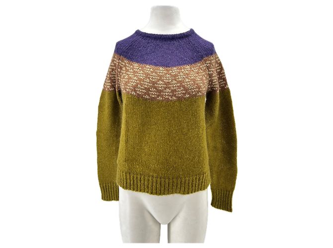 Autre Marque MAKSU Pullover Grün und Lila 