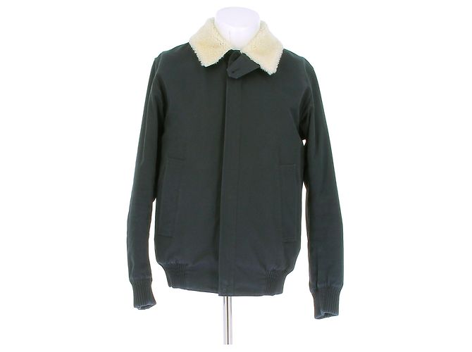 Dior Reversible Shearling Jacket Green and Black