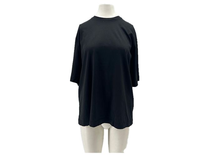 Autre Marque Camiseta de algodón negra 44OME Negro