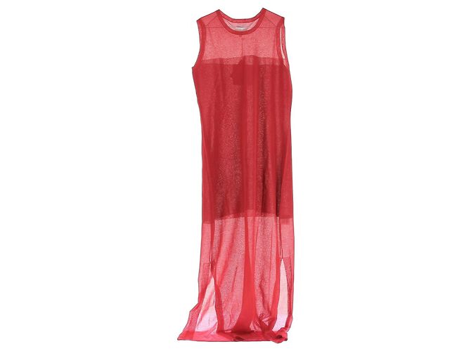Autre Marque Vestido largo rojo sin mangas Philae LOULOU DE SAISON Roja